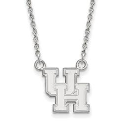 LogoArt Houston Small (1/2 Inch) Pendant w/Necklace (Sterling Silver)