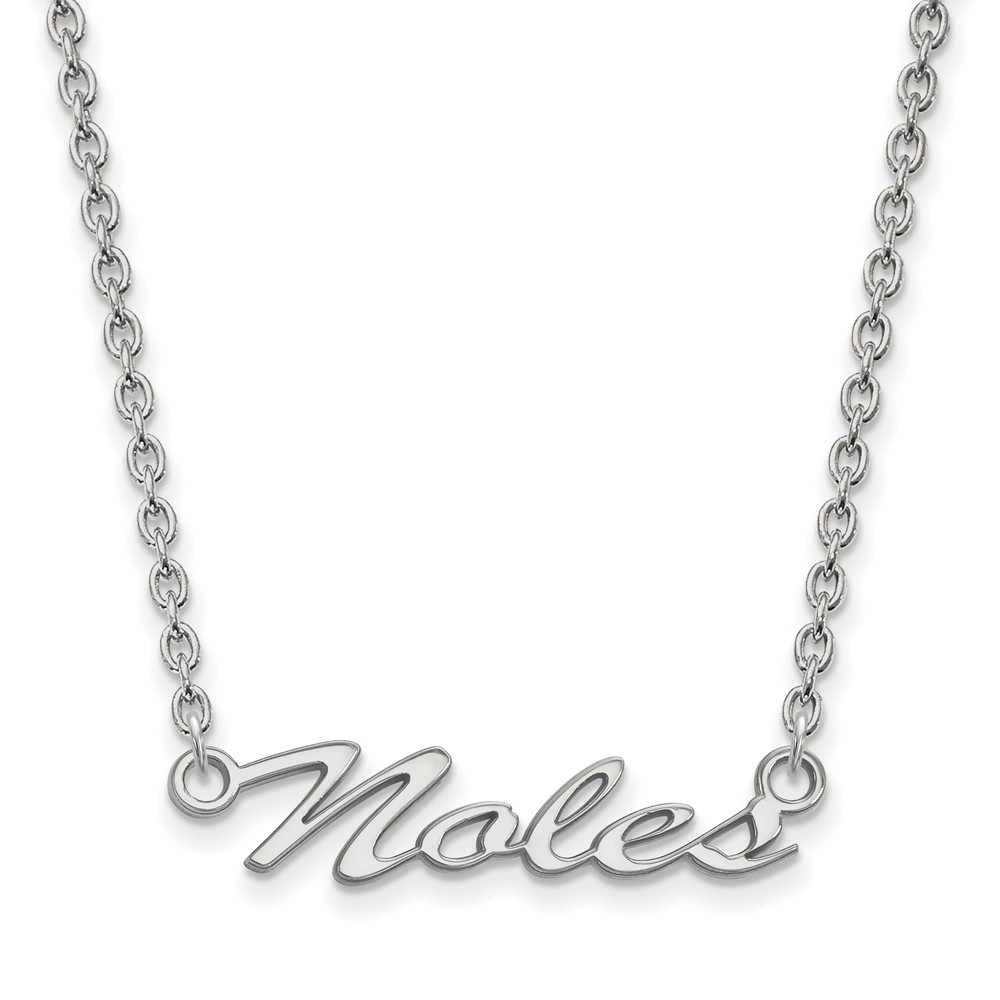 LogoArt Sterling Silver Florida State Medium 'Noles' Pendant Necklace