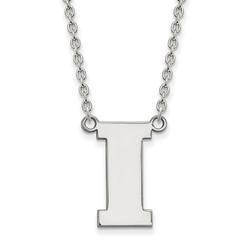 LogoArt Iowa Large (3/4 Inch) Pendant w/ Necklace (Sterling Silver)