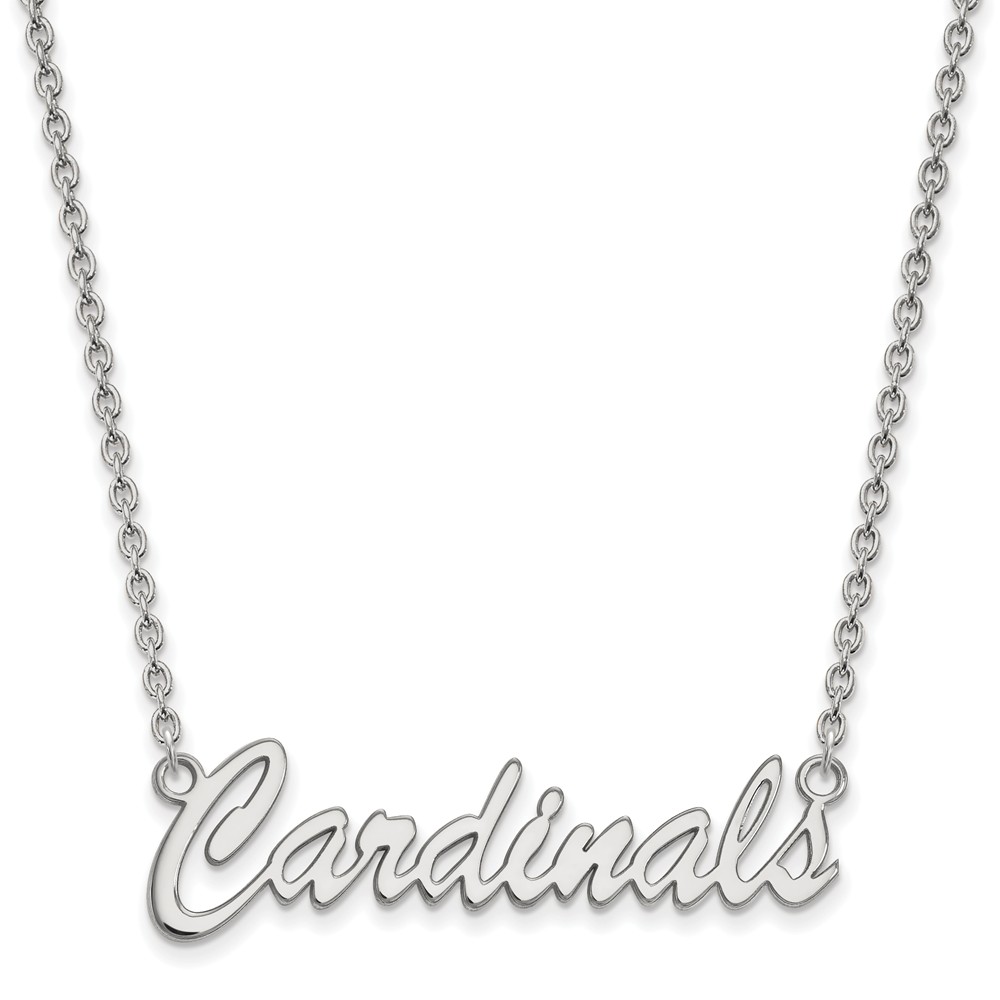 LogoArt Louisville Medium (5/8 Inch) Pendant w/Necklace (Sterling Silver)