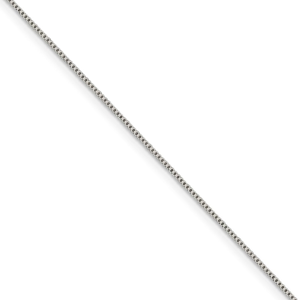 Black Bow Jewelry Company 0.8mm, Sterling Silver, Box Chain Necklace, 16 Inch