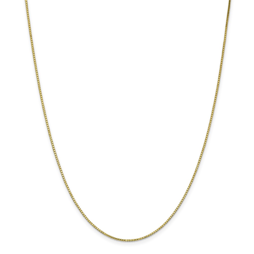 Black Bow Jewelry Company 1.1mm, 10k Yellow Gold, Box Chain Necklace, 24 Inch