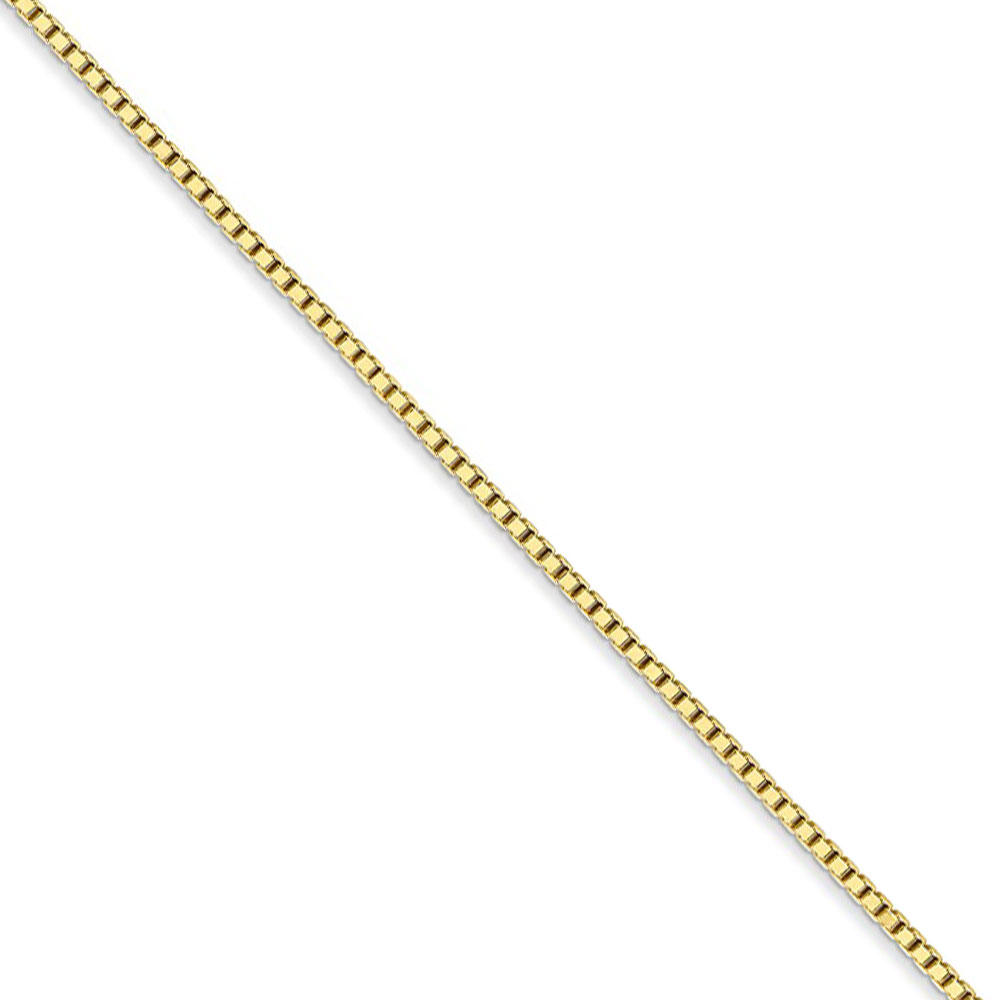 Black Bow Jewelry Company 1.25mm, 10k Yellow Gold, Box Chain Necklace, 18 Inch