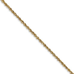 Black Bow Jewelry Company 1.7mm, 14k Yellow Gold, Ropa Chain Necklace