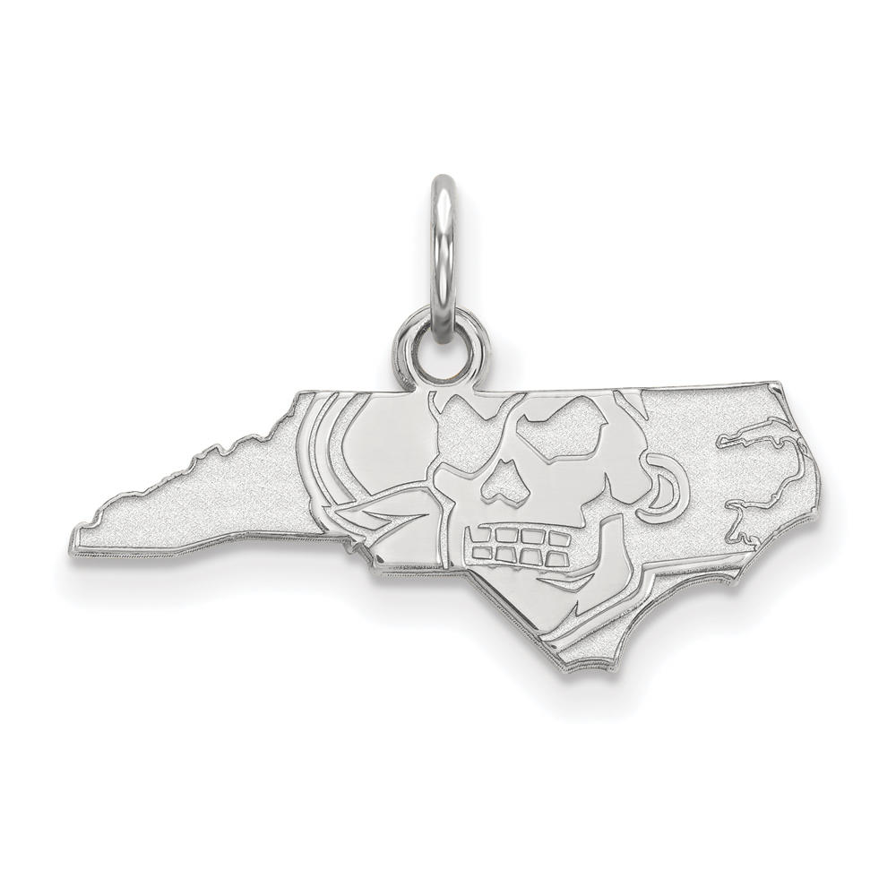 LogoArt Sterling Silver East Carolina U XS (Tiny) Charm or Pendant