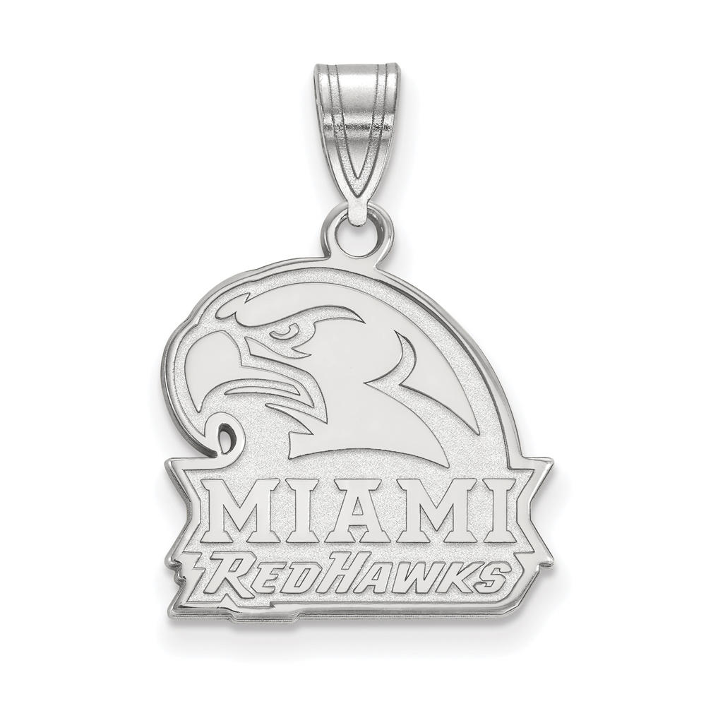 LogoArt Sterling Silver Miami U Medium Pendant