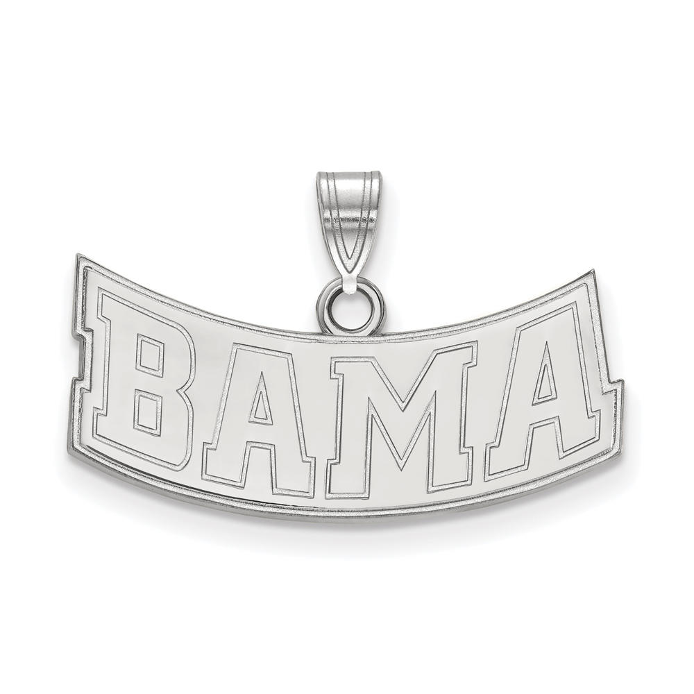LogoArt Sterling Silver U. of Alabama Small 'BAMA' Pendant