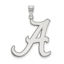 LogoArt Sterling Silver U. of Alabama XL Initial A Pendant