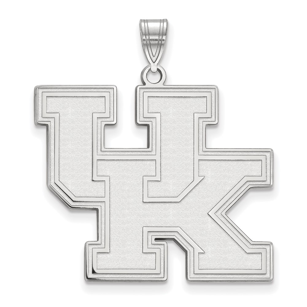 LogoArt Sterling Silver U. of Kentucky XL 'UK' Pendant
