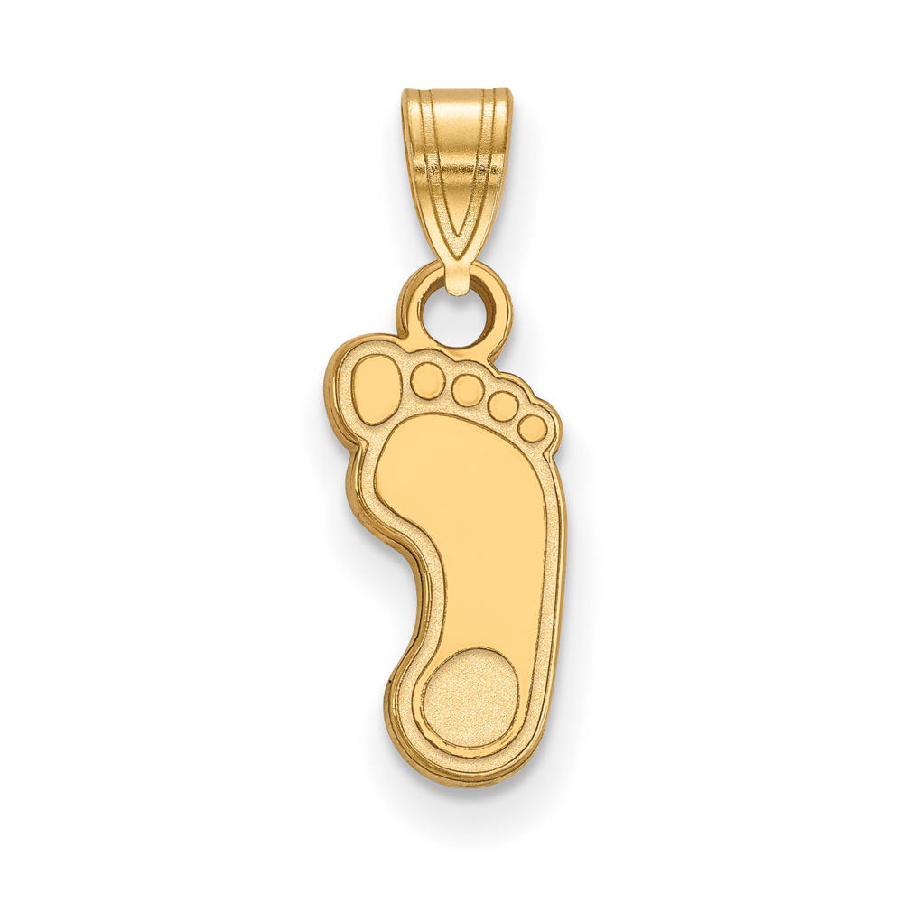 LogoArt 14k Gold Plated Silver North Carolina Small Tar Heels Pendant