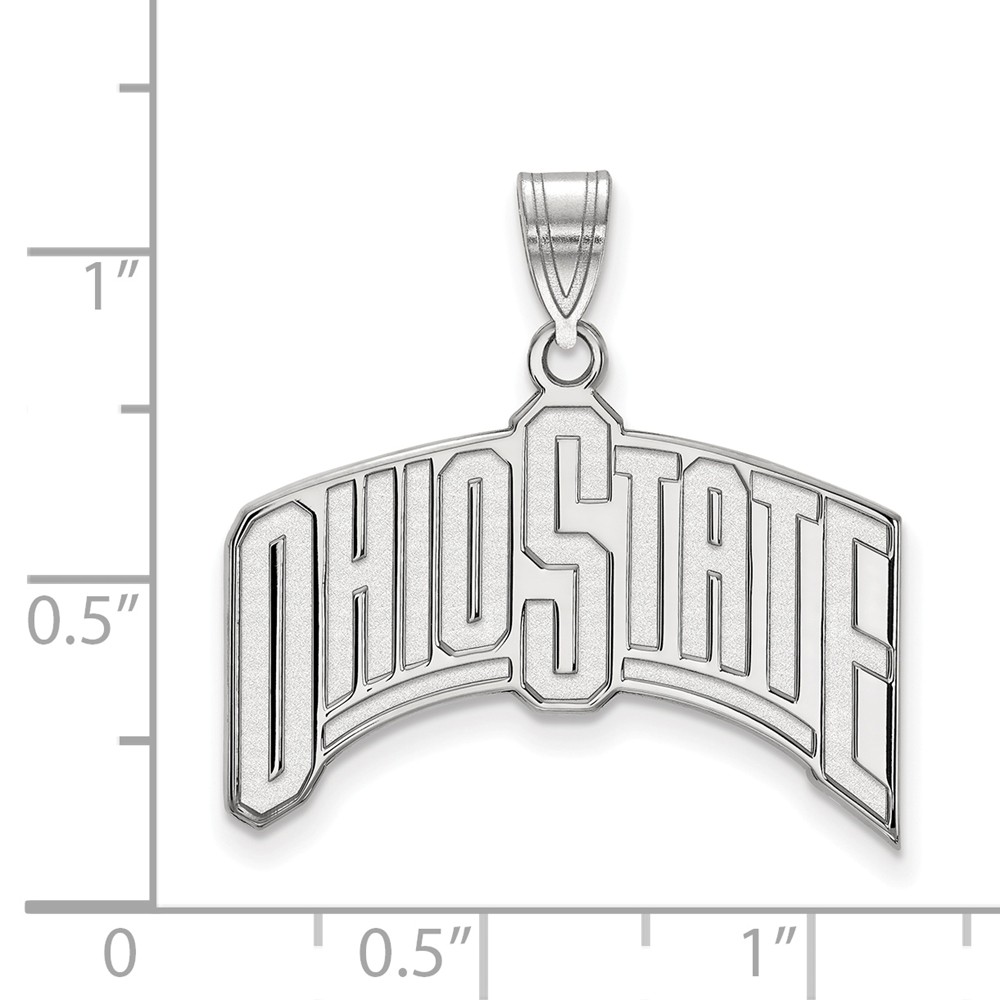 LogoArt Sterling Silver Ohio State XL Pendant
