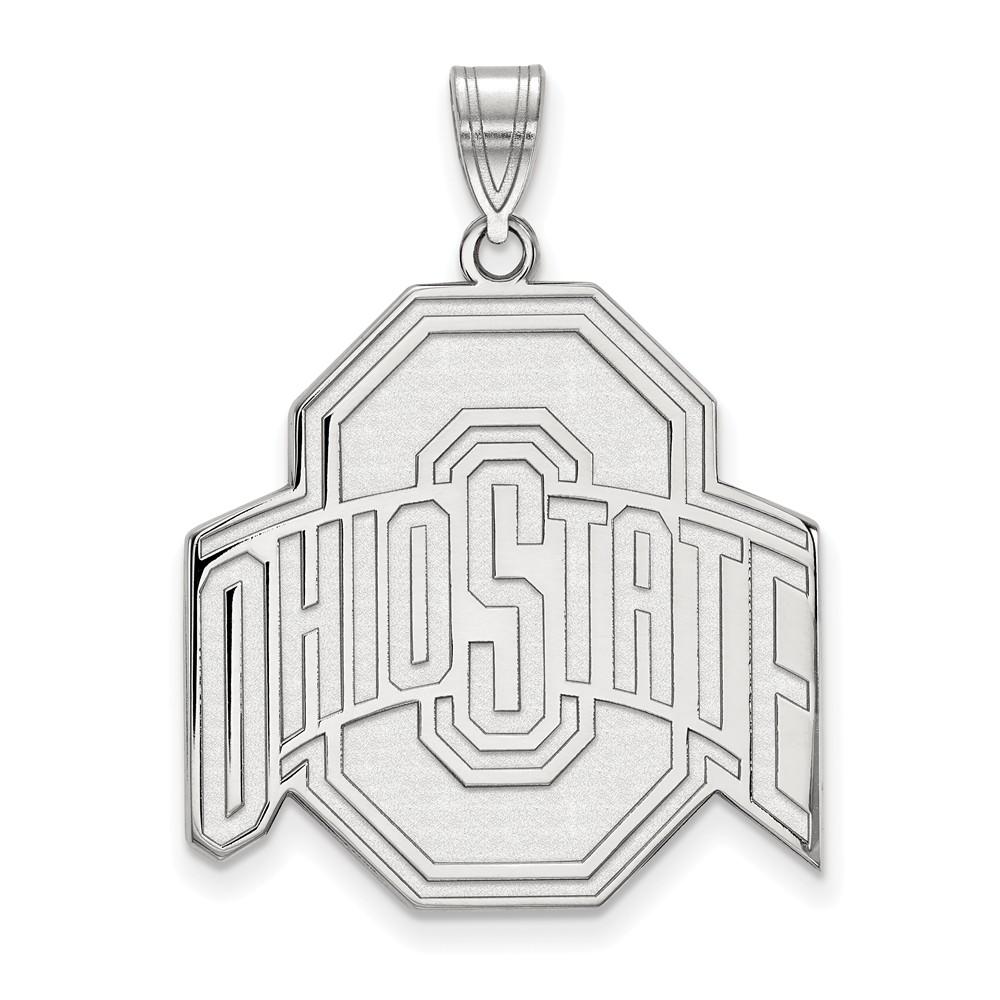 LogoArt Sterling Silver Ohio State XL Logo Pendant