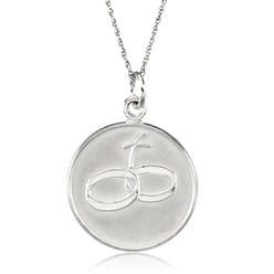 Black Bow Jewelry Company Loss of Spouse Memorial Necklace in Sterling Silver