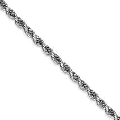 Black Bow Jewelry Company 3.25mm 10k White Gold D/C Quadruple Rope Chain Necklace