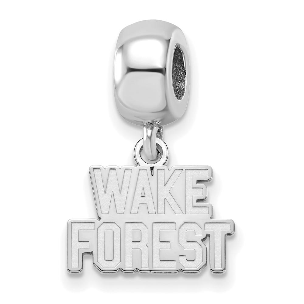 LogoArt Sterling Silver Wake Forest University XS Dangle Bead Charm