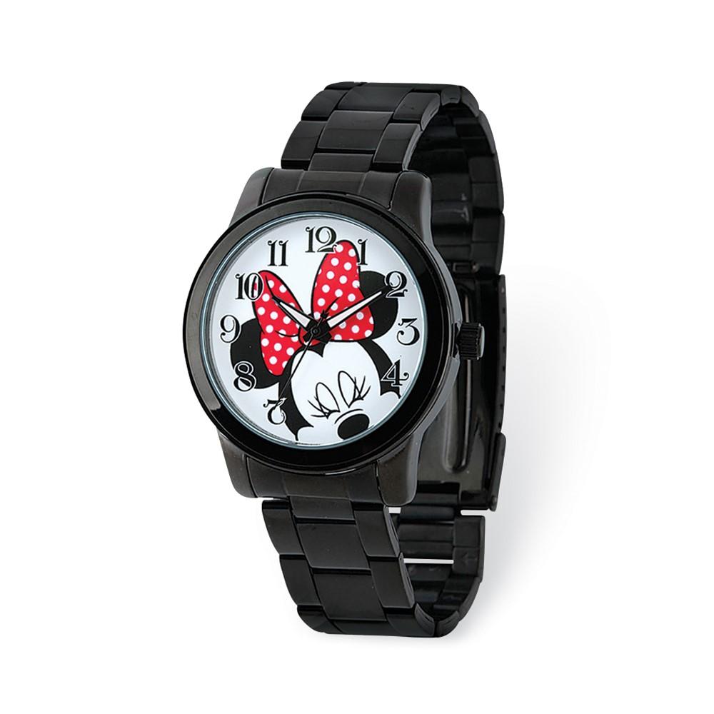 Disney Ladies Minnie Mouse Black Bracelet Watch