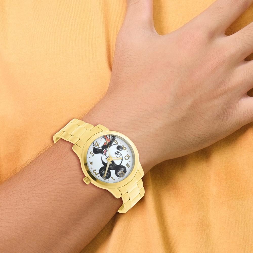 Disney Adult Size Mickey Mouse Gold-tone Watch