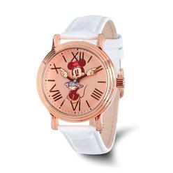 Disney Ladies Size Minnie Mouse w/Moving Arms Rose-tone Watch