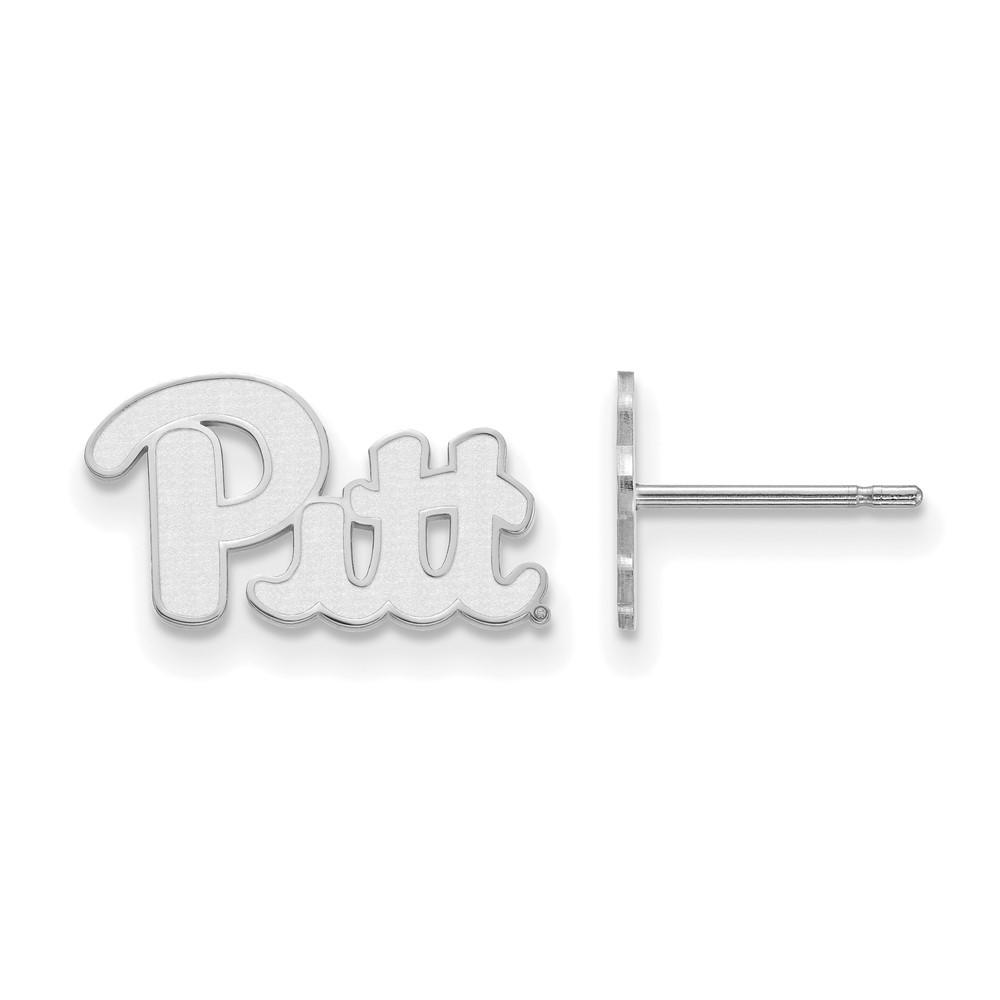 LogoArt Sterling Silver University of Pittsburgh XS (Tiny) Post Earrings