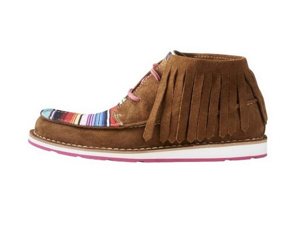 Ariat Casual Shoes Womens Fringe Cruiser Lace Up Brown Serape 10021578