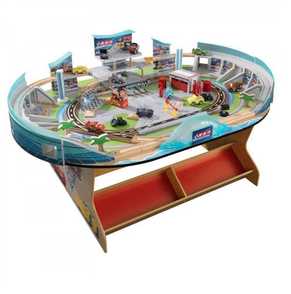Kidkraft Disney Pixar Cars 3 Florida Sdway Train Table Racetrack