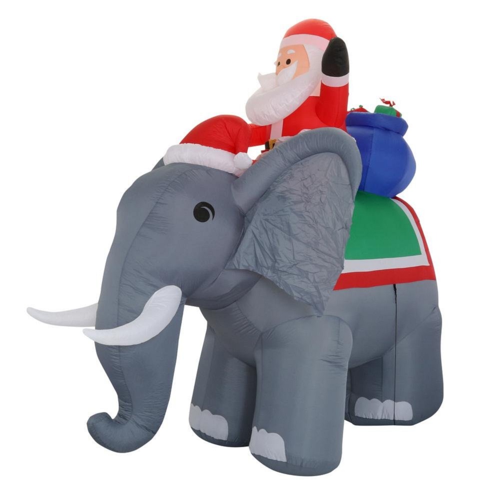 home accents christmas inflatable 105 airblown santa on giant elephant - Christmas Elephant Outdoor Decoration home accents christmas inflatable 105 airblown santa on giant elephant - Christmas Elephant Outdoor Decoration