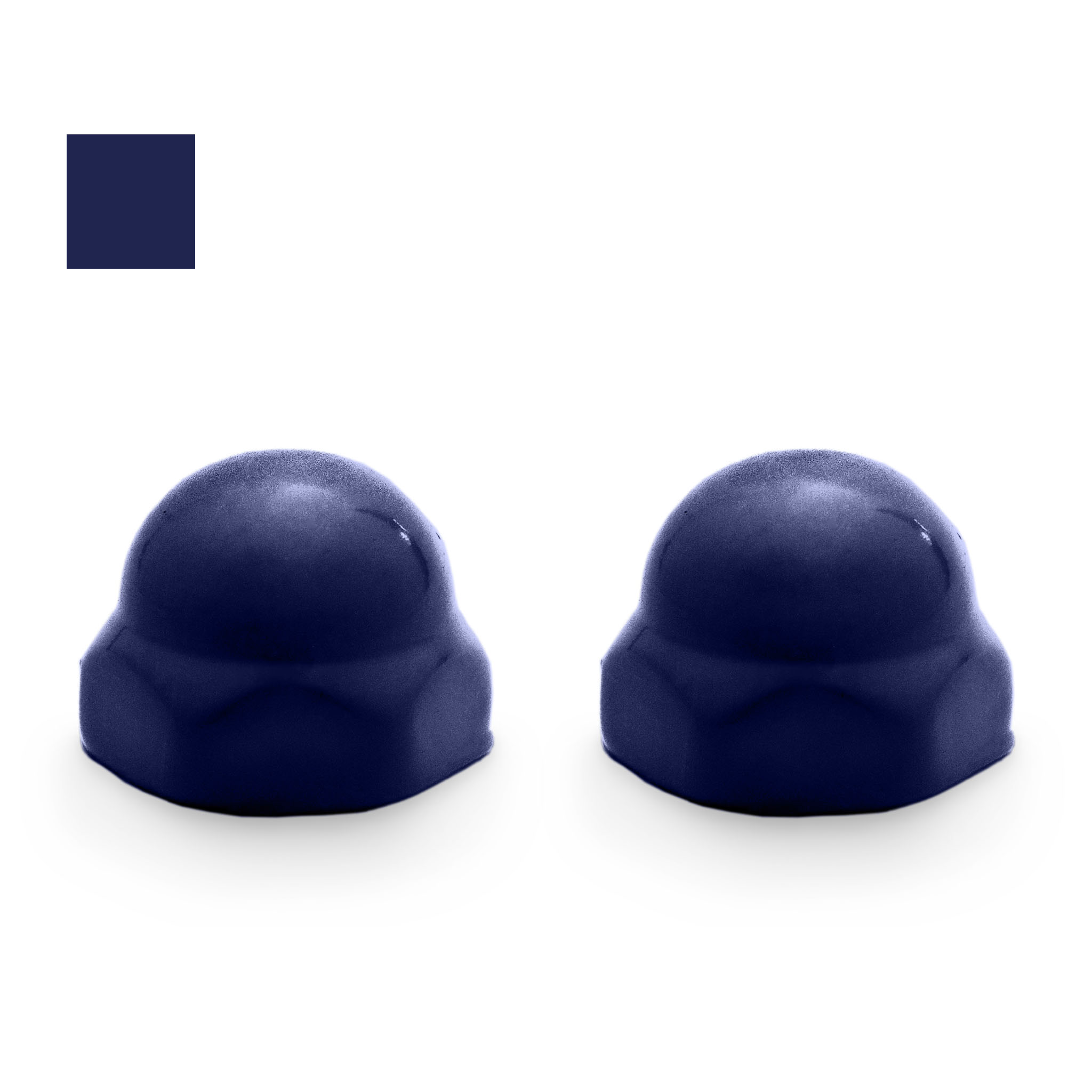 Fixture-Fix American Standard Ceramic Toilet Bolt Caps, Royal Copenhagen Blue, Set of 2