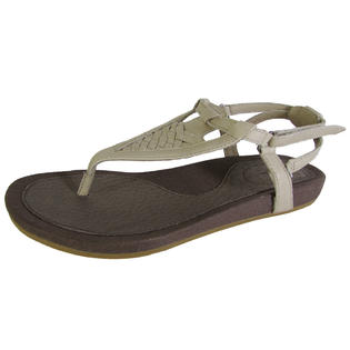 Teva Teva Womens Capri Leather Woven T Strap Thong Sandals