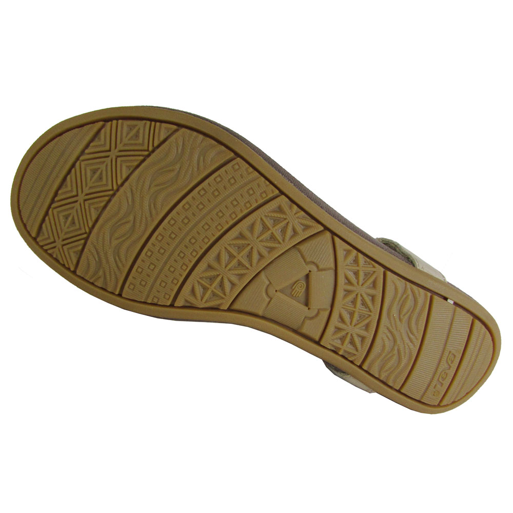 Teva Teva Womens Capri Leather Woven T Strap Thong Sandal Shoes