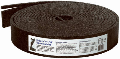 Reflectix EXPO4050 Foam Expansion Joint, Black, 4-In. x 50-Ft., .5-In. Thick - Quantity 1