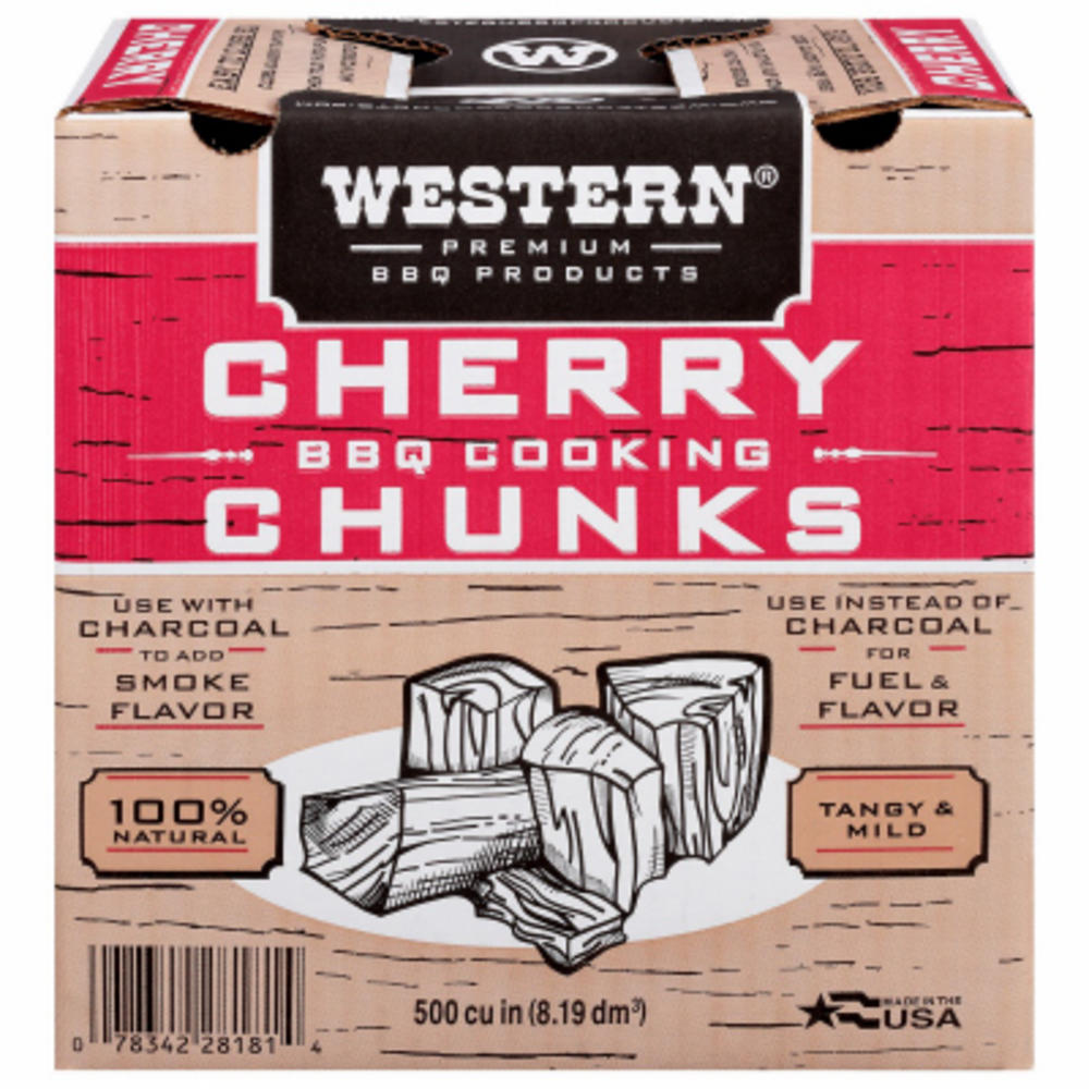 Western 28081 Grill Cooking Chunks, Cherry, 549-Cu. In. - Quantity 1
