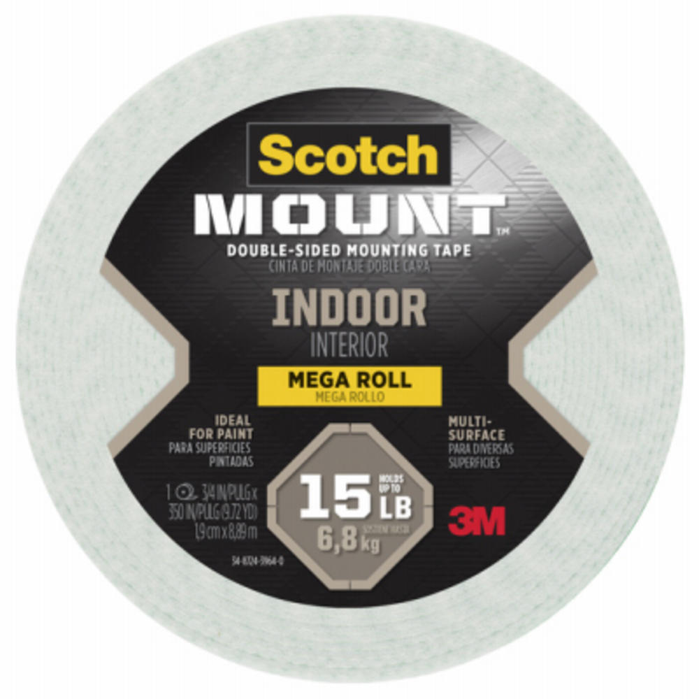Scotch 110H-LONG-DC Foam Mounting Tape, 3/4 x 350-In. - Quantity 3