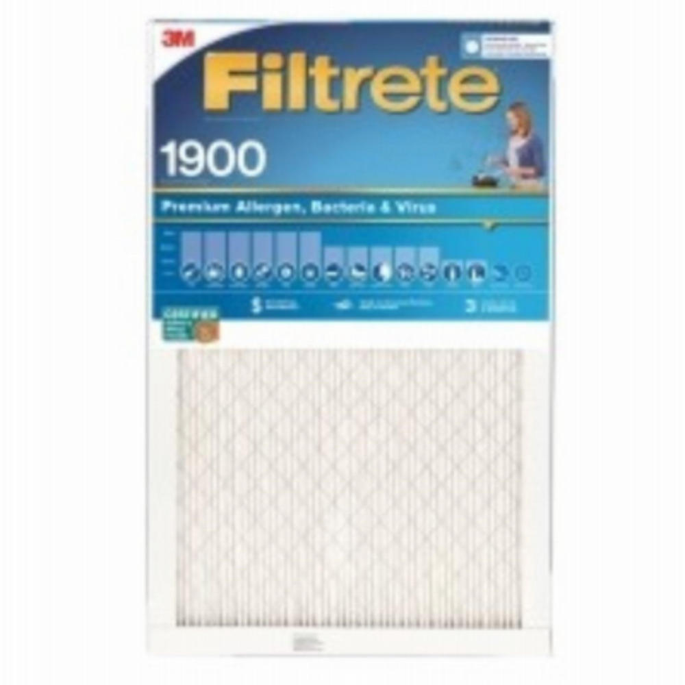 3M Filtrete UA01-4 16x25 x 1 In. Premium Allergen, Bacteria & Virus Pleated Furnace Air Filter, MPR 1900, 3 Months