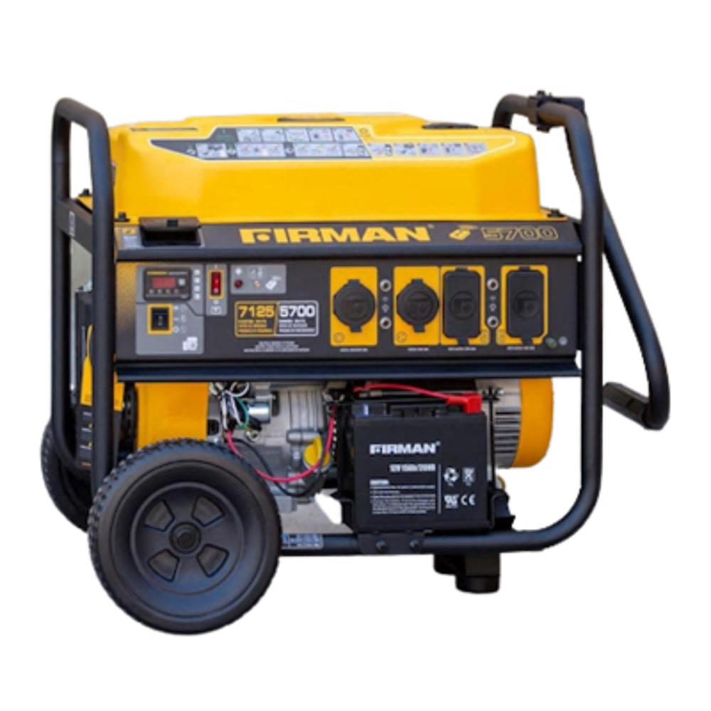 Firman P06701 Portable Generator, Recoil Start, 30 Amps, 120/240-Volts, 8350/6700-Watts - Quantity 1