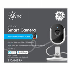 GE Cync by GE 93128850 Smart Camera Plug-in Wireless Indoor Security Camera