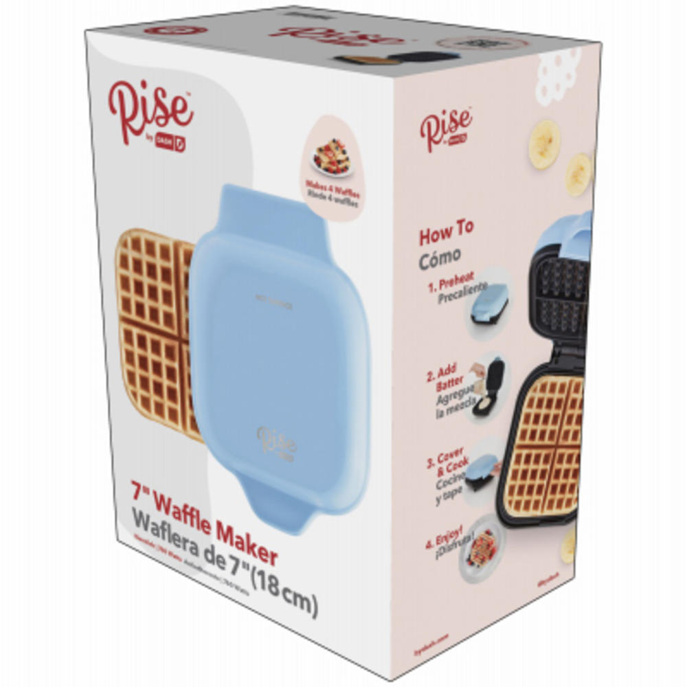 Rise by Dash REWM7100GBSK06 Mini Waffle Maker, Blue Sky - Quantity 1