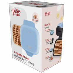 Rise by Dash 1 waffle Blue Plastic Waffle Maker