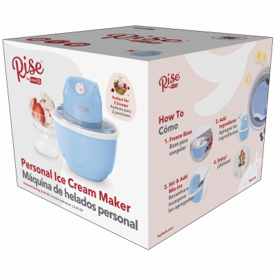 Rise by Dash RPIC100GBSK04 Personal Ice Cream Maker, Blue, 1 Pint - Quantity 1
