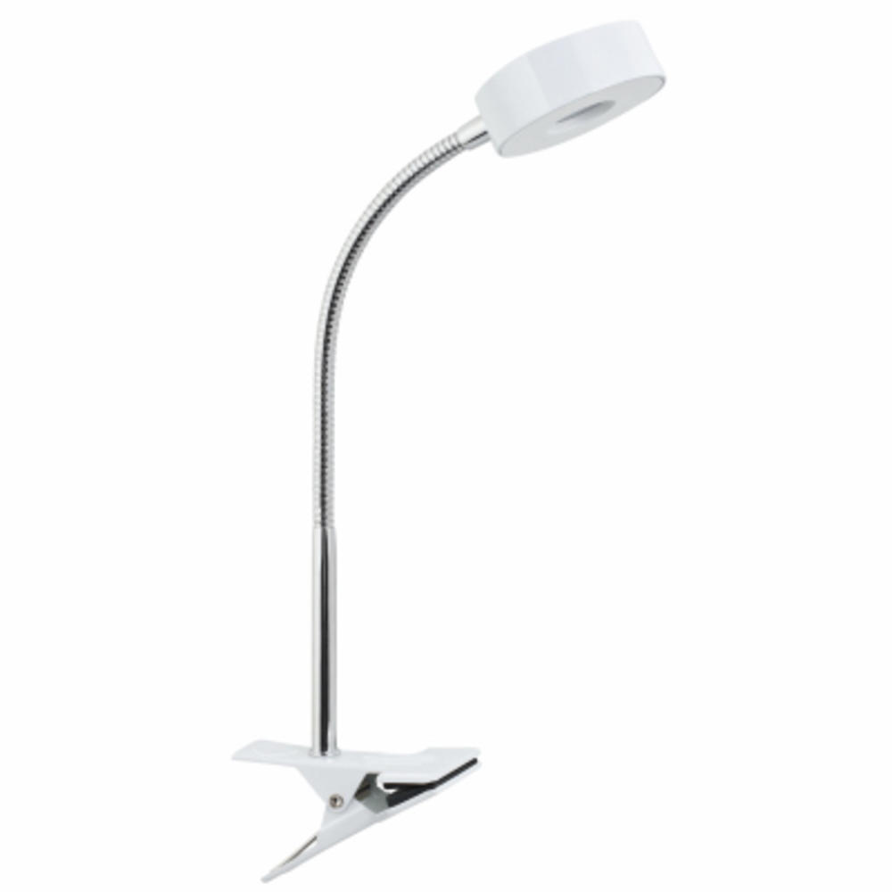 Globe Electric Company INC 12650 LED Clip Lamp, White, 5-Watt - Quantity 1