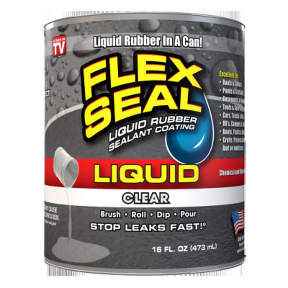 FLEX SEAL Family of Products LFSCLRR16 FLEX SEAL Liquid Rubber Sealant, Clear, 16-oz. - Quantity 1