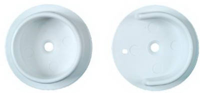 National Hardware N154-567 Closet Rod Pole Socket Set, White, Plastic, 1-3/8 In., Pr. - Quantity 8