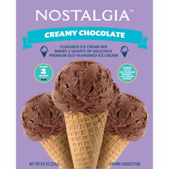 Nostalgia ICMX8CH Premium Chocolate Ice Cream Mix, Makes 2 Qts. - Quantity 8