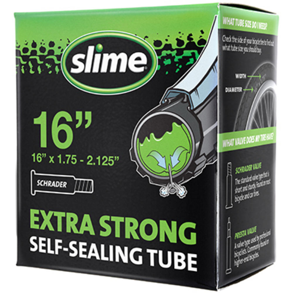 Slime 30051 Extra Strong Self-Sealing Bicycle Inner Tube, 16 In. - Quantity 5