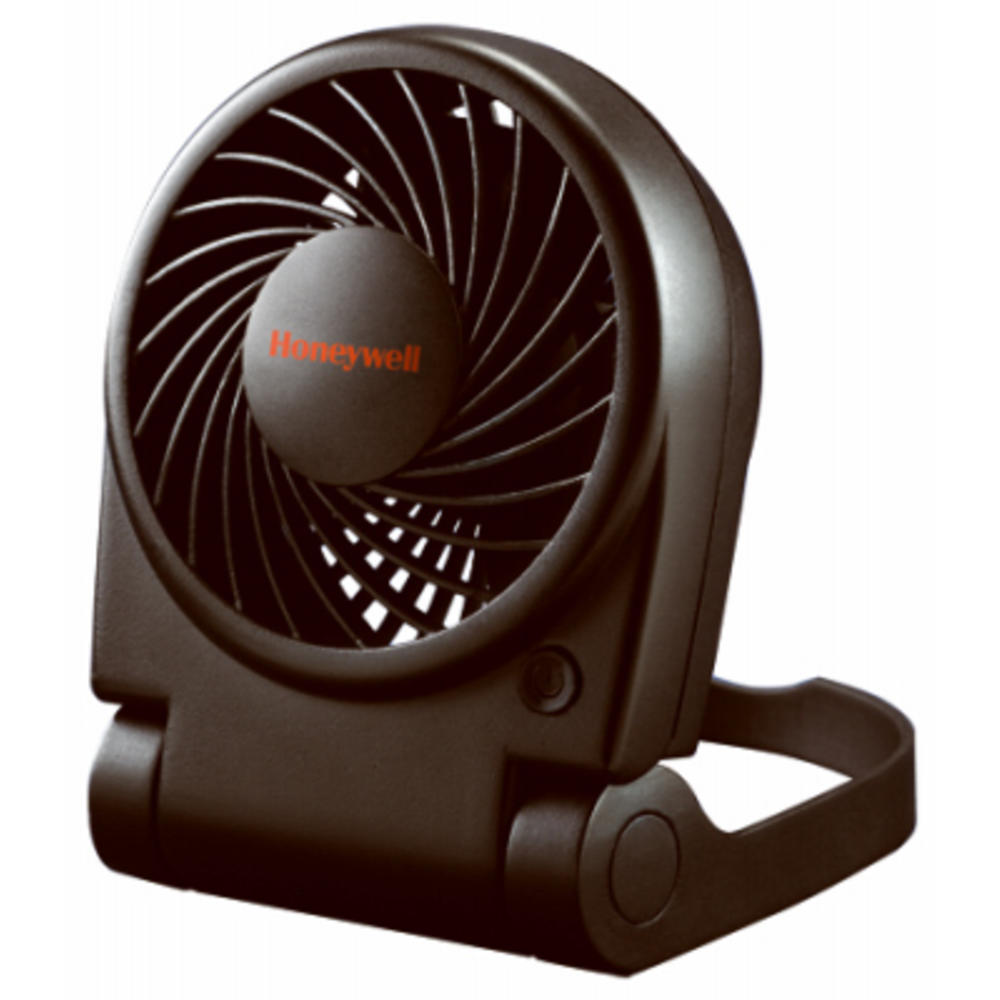 Honeywell HTF090B Turbo-On-the-Go Portable Folding Fan, USB/Battery-Operated, Black - Quantity 1