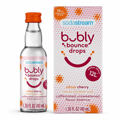 Soda Stream 1525251010 Bubly Bounce Cherry Citrus Fruit Drops, 40 ml - Quantity 1