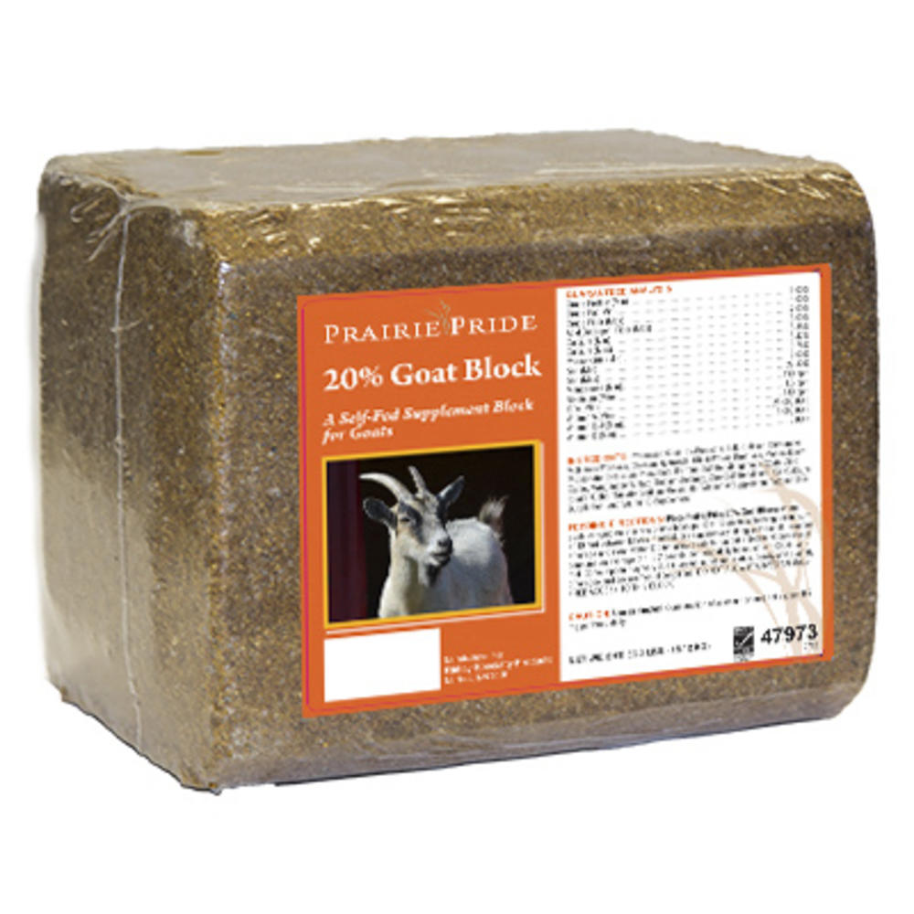 Prairie Pride 47973 Goat Block, 20-Percent, 33-Lb. - Quantity 1