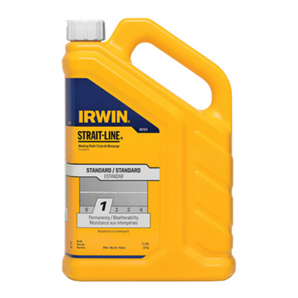 Irwin 65104 Strait-Line Chalk Refill, White, 5-Lb. - Quantity 1
