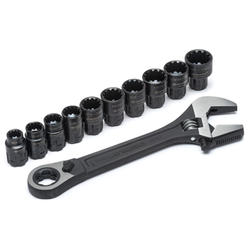 Crescent CPTAW8 11-Pc. Wrench & Socket Set, 3/8 In. - Quantity 1