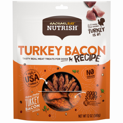 Rachael Ray Nutrish 10071190001709 Turkey Bites Turkey Recipe Dog Treats With Hickory Smoke Bacon Flavor, 1 - Quantity 1