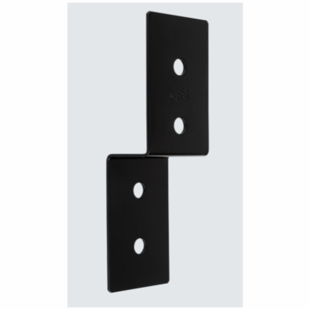 National Hardware N800-206 Indio Collection Decorative Joist Tie, Black, 2 x 3 x 9-1/2 In. - Quantity 1